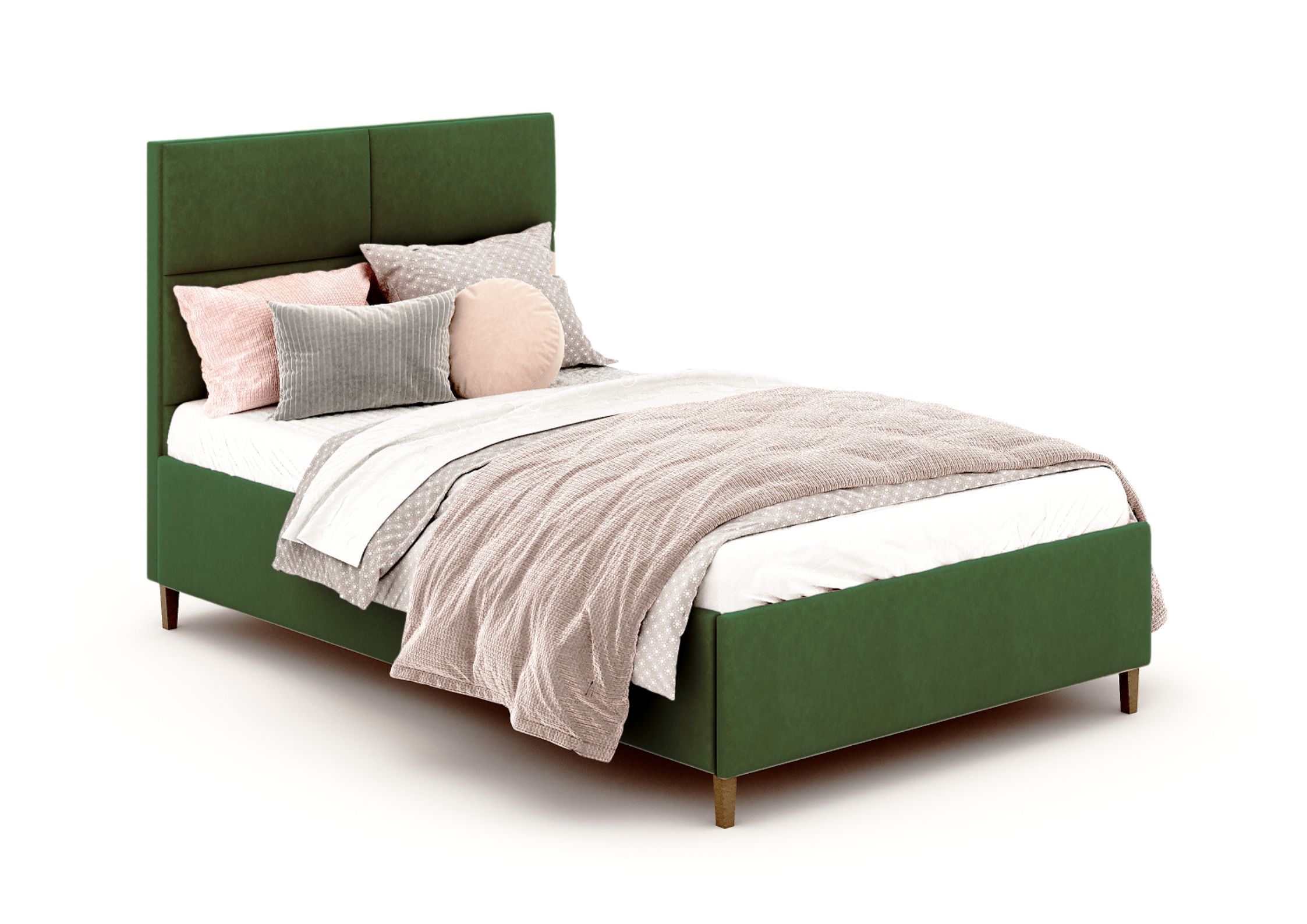 Zielone łóżko dziecięce 90x200cm